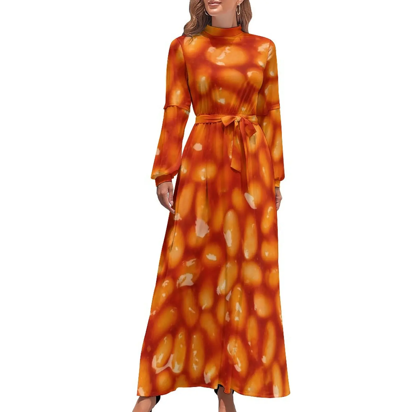 

Baked Beans Funny Design Tasty mouth watering Baked Beans Cool Food Design Long Dress Casual dresses