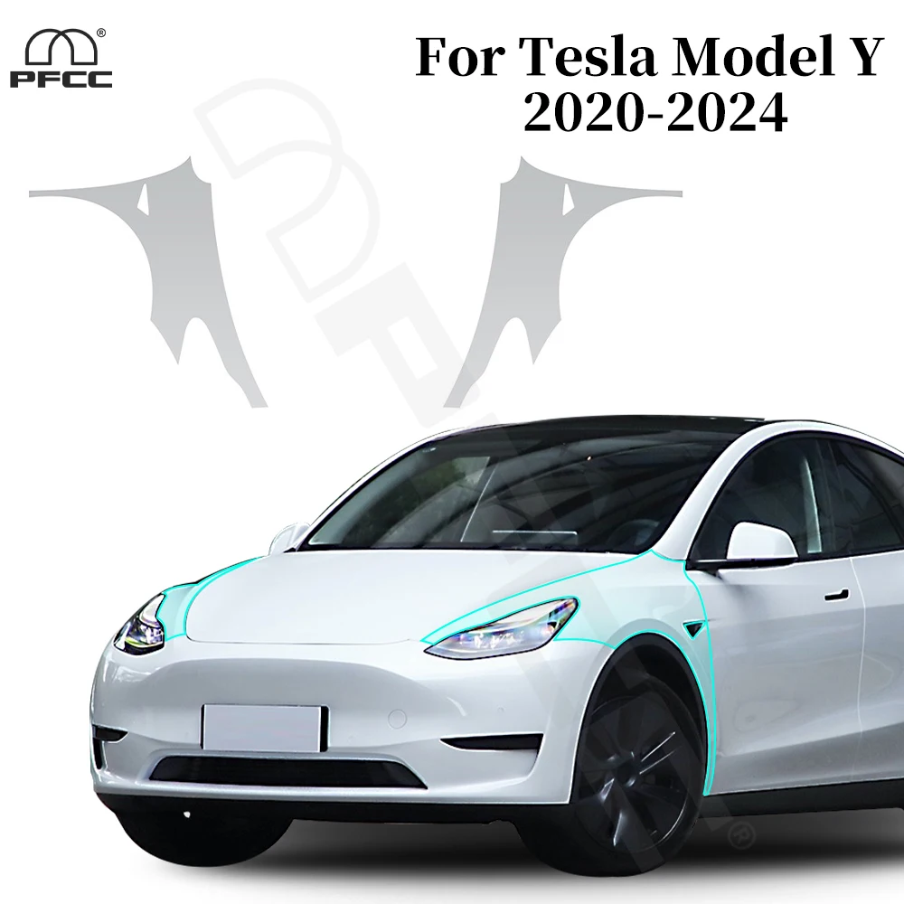 

9Mil Clear TPU Paint Protection Film For Tesla Model Y 2020-2024 Pre-cut PPF Car Body Invisible Sticker Anti-scratch Resistant