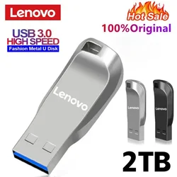 Lenovo-Clé USB 3.0 portable en métal haute vitesse, clé USB, mémoire étanche, disque flash, 1 To, 512 Go, 256 Go, 2 To