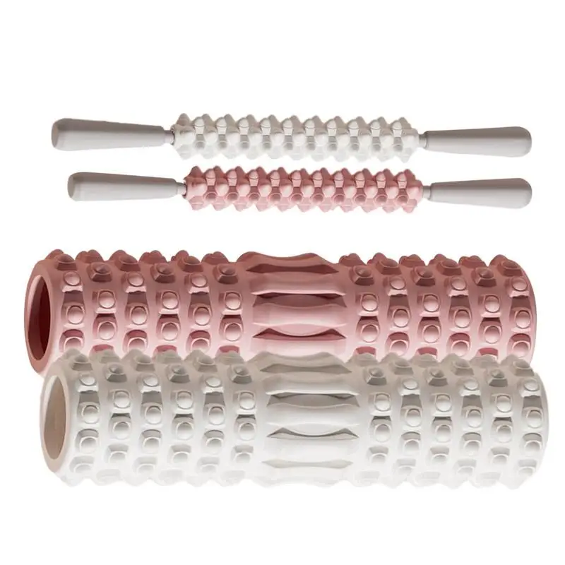 30cm Yoga Column Foam Fitness Pilates Back Muscle Massage Roller Gym Home Myofascial Release The Grid Body Relaxation