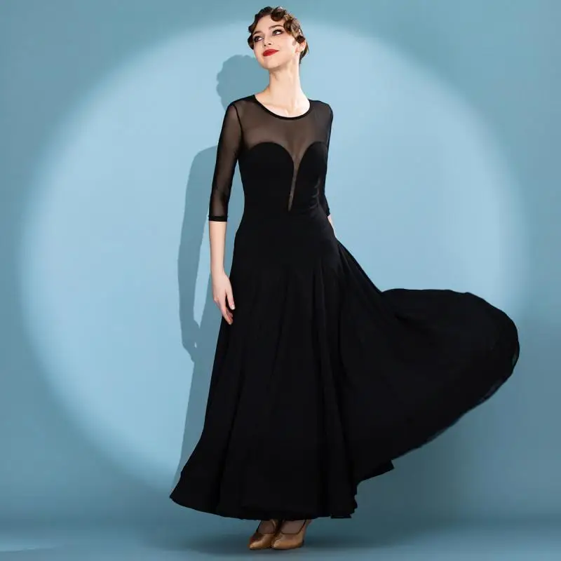 

Женское современное танцевальное платье 2026 года, хлопковое, с кристаллами, для бальных танцев, с изогнутой линией груди, глубоким V-образным вырезом, модель 2132