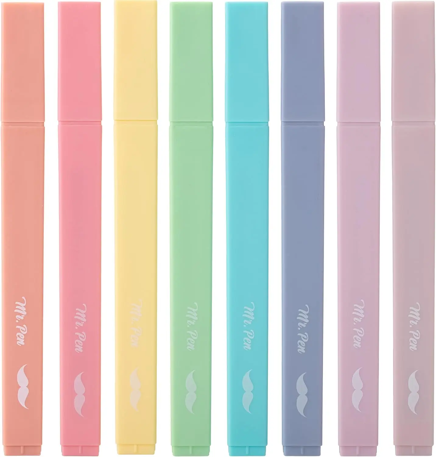 

Cute Pastel Highlighters Set, 8 pcs, Chisel Tip, Candy Colors, No Bleed for Bible Study
