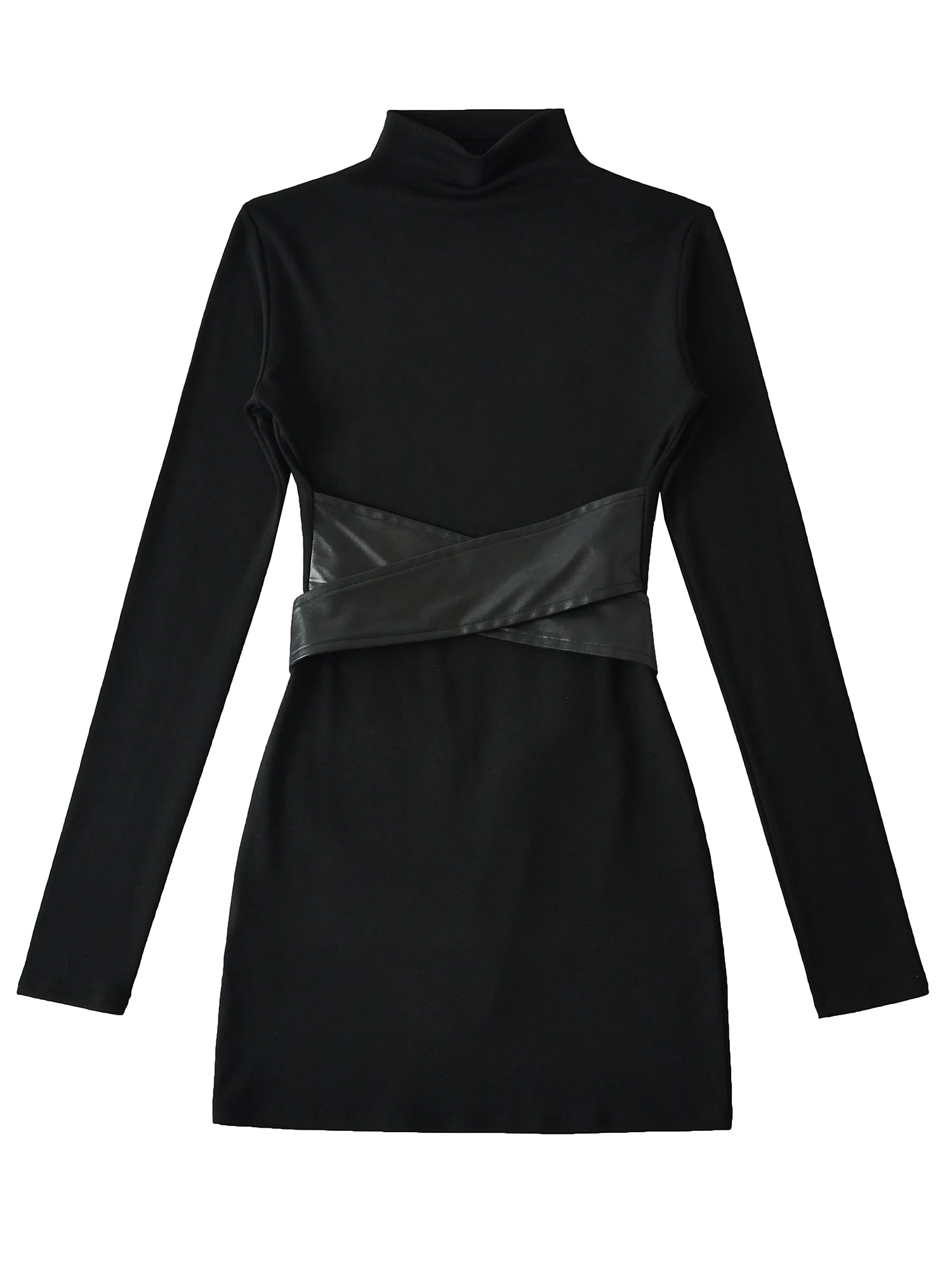 Sexy Amerikaanse Sle ort Dr dames hoge taille namaakbont riem slim fit f hoge kraag katoenmix lang Sve Dr