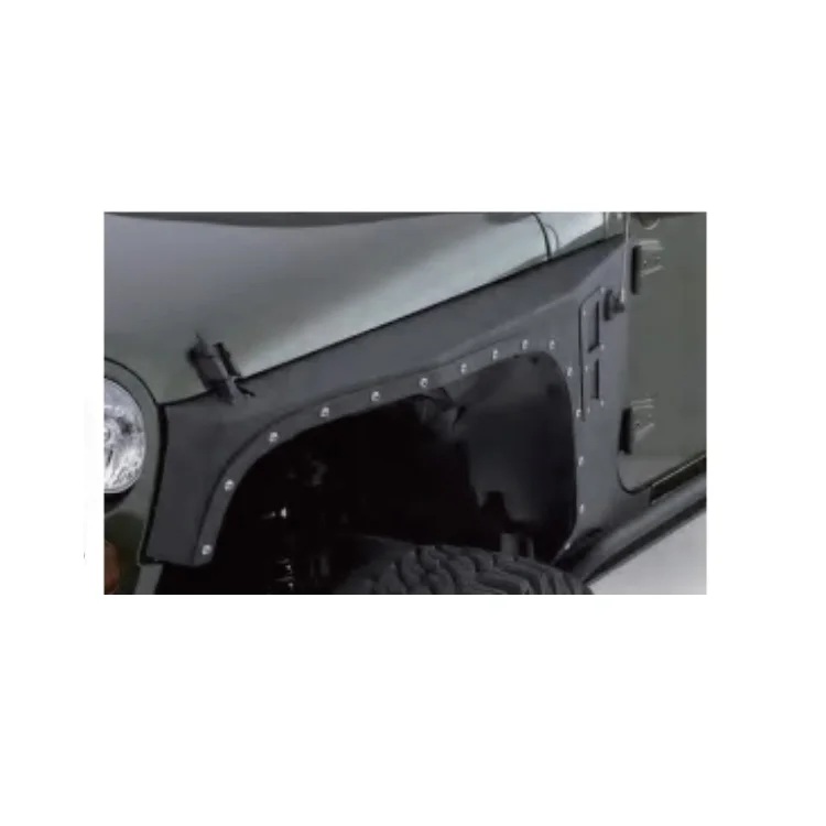 High Quality Armor Style Durable Wheel Arch Extensions Front Rear Fender Flares for Jeep Wrangler JK 2007-2017