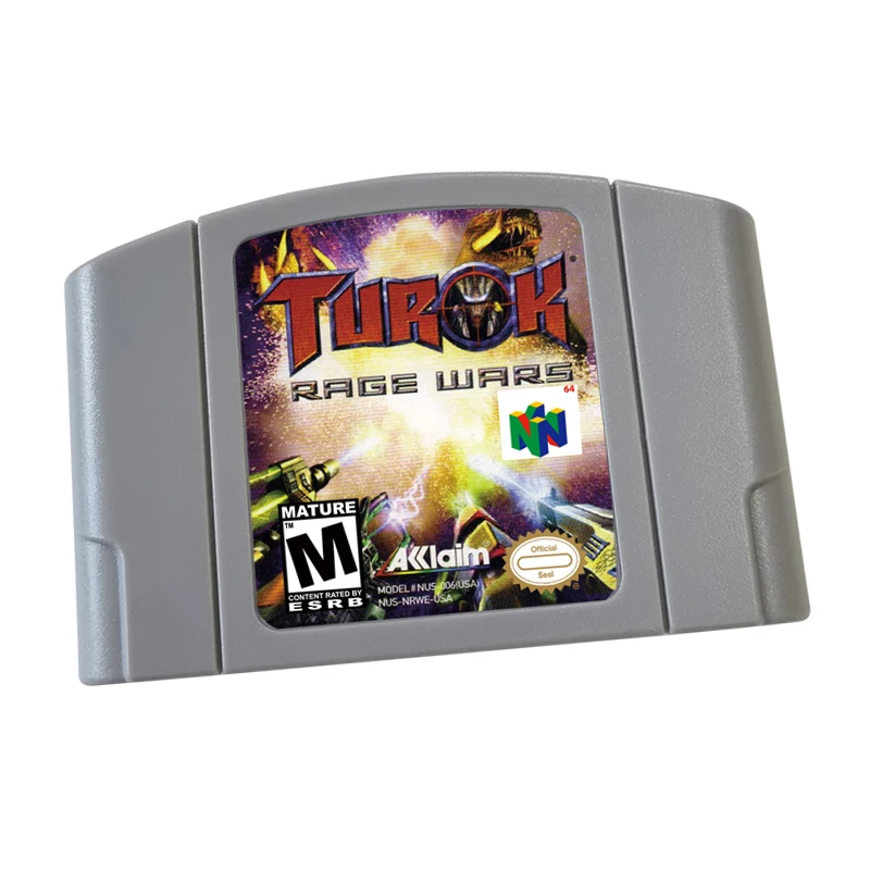 Reproduction Game Card Cartridge Turok Rage Wars N64 For Nlnten d0 Retro Console US Version