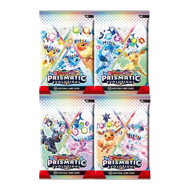 360 Pcs Pokemon Card Prismatic Evolutions Obsidian Flames PALDEAN FATES Surging Sparks English Booster Battle Transaction Card