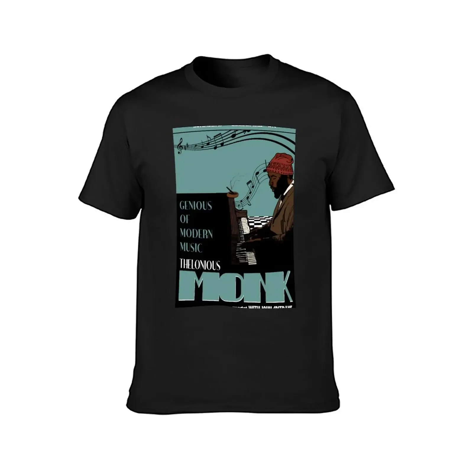 Thelonious Monk Original Jazz Art T-Shirt oversized t shirt oversizeds vintage t shirts plain white t shirts men