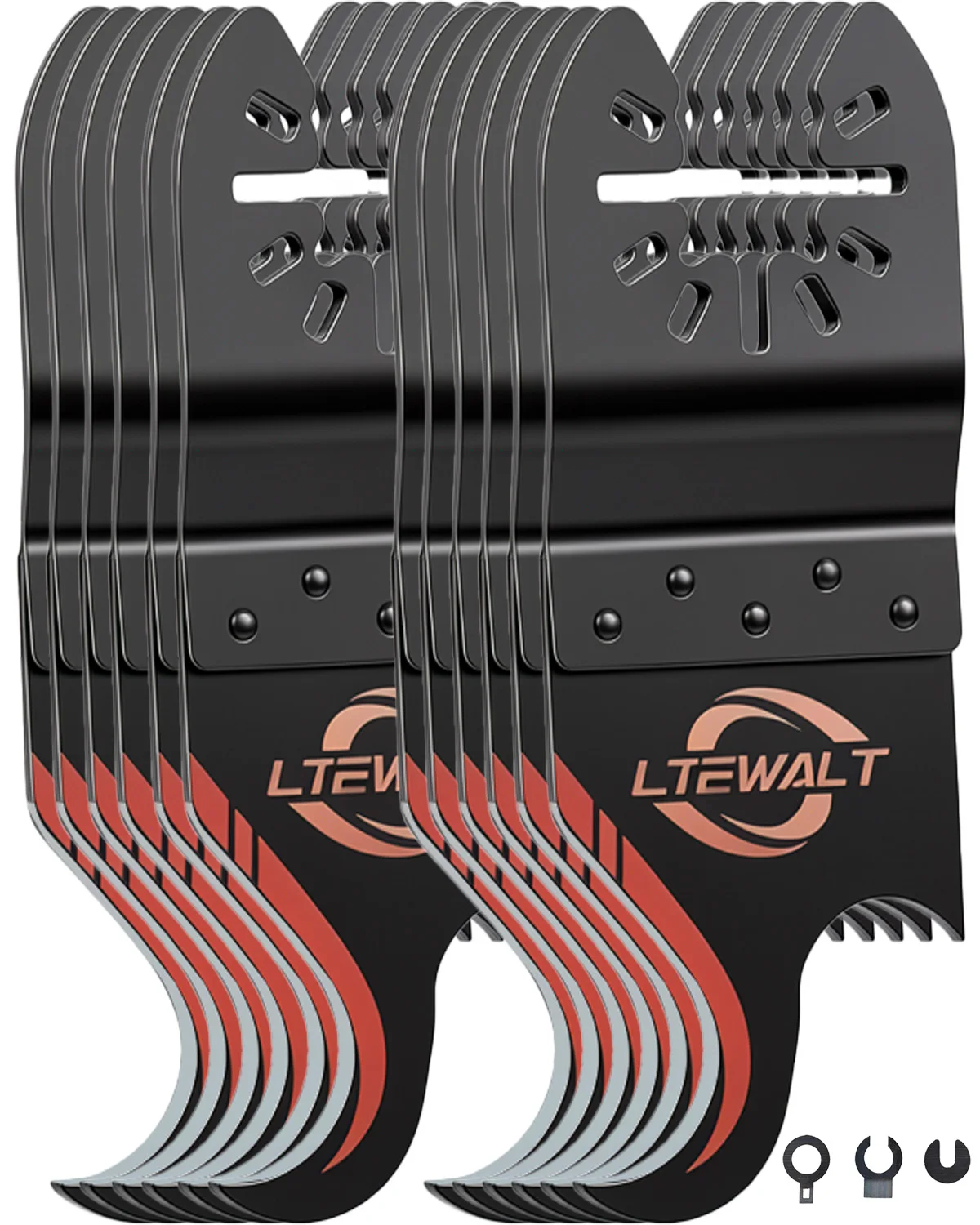 Oscillating Multi Tool Blades Hook Saw Blades Multi‑Function Quick Release Cutting Blades for Wood Plastic Demolition Cutting