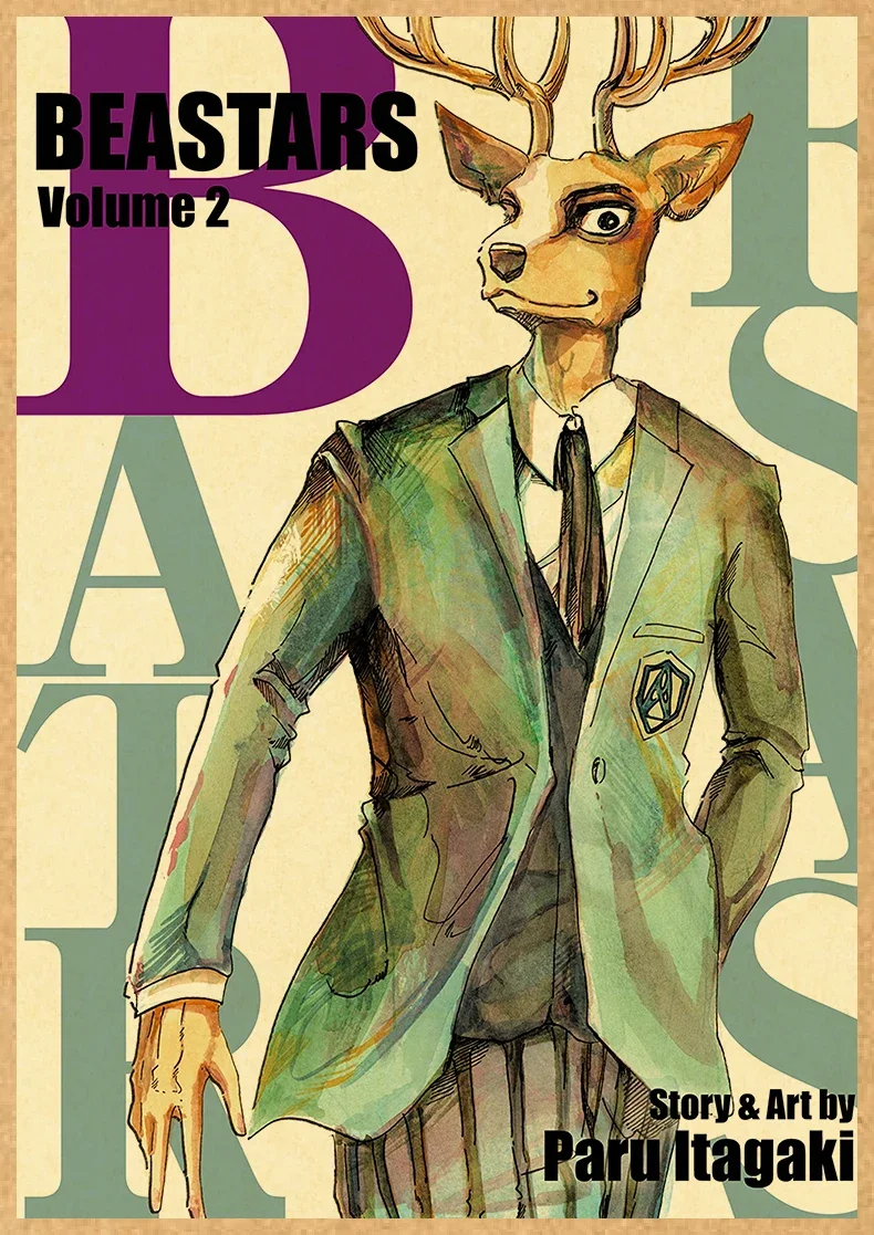 Beastars Poster Decor For Home Posters Anime Room Wall Pictur Kraft Paper Retro And Prints Art Bar Cafe Stickers