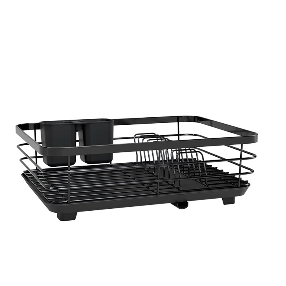 

Dish Drying Kitchen Countertop Bowl Holder Metal Draining Bowl Organizer Rack for Plates Bowls Black Storage Organizer