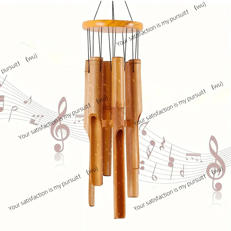 75cm bamboo wind chime and wind chime crafts are suitable for outdoor garden, terrace, home decoration, Zen meditation, retro ro