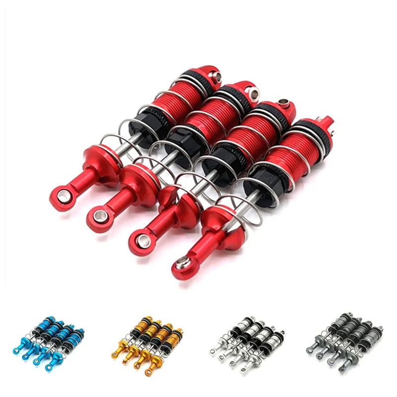 4Pcs Metal for HBX 16889 16889A 16890 16890A SG1601 SG1602 1/16 RC Car Upgrade Parts Accessories,Red