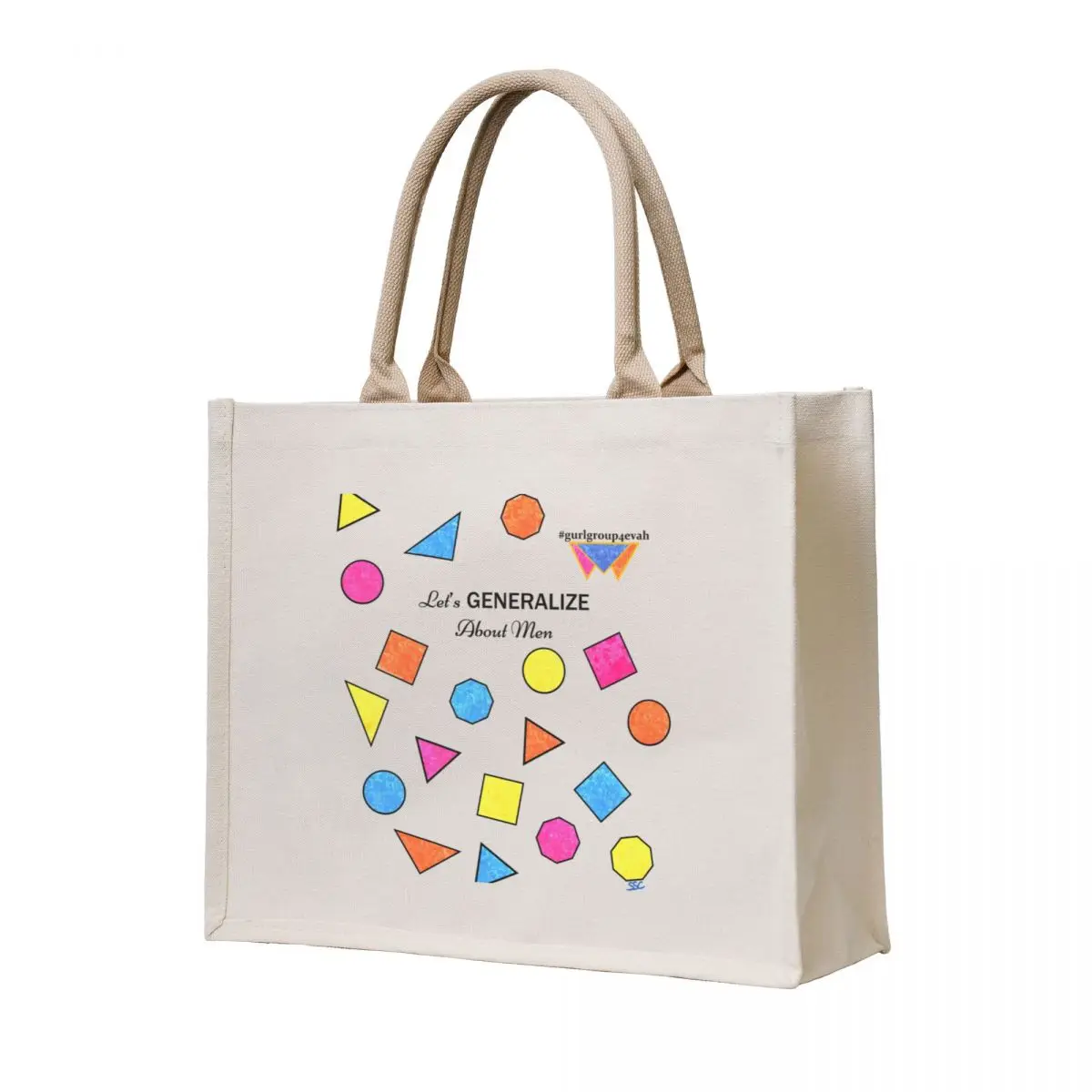 

Let's Generalize About Men (Multi-Color, Black Outlines) Tote Bag Gift bags sacs de shopping Reusable bags handbag