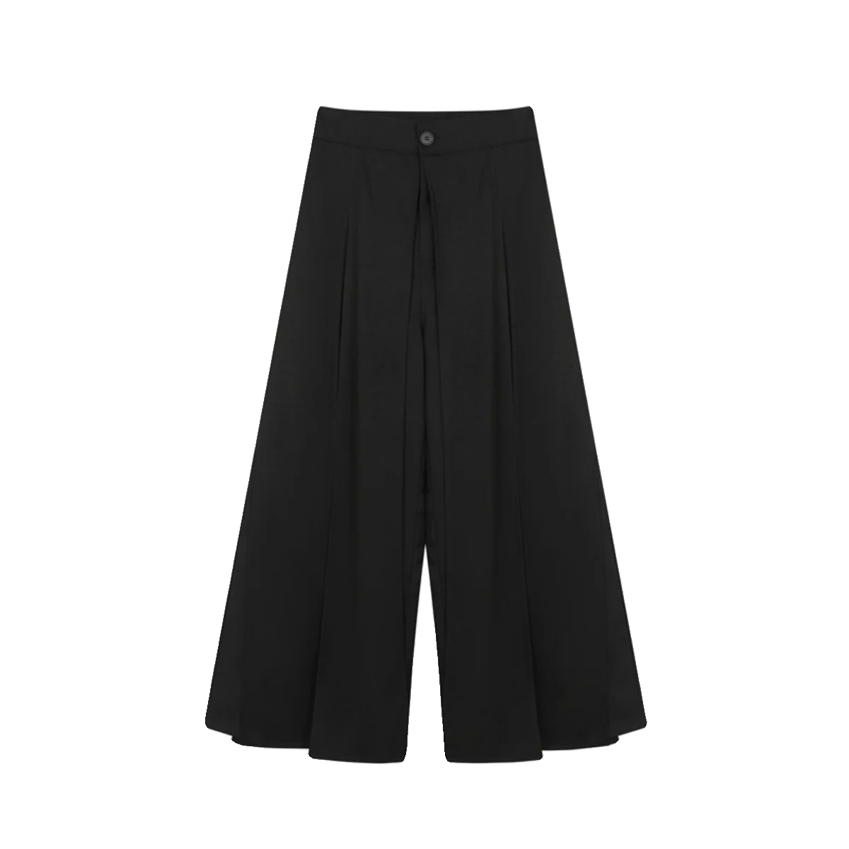 Men Japanese Samurai Pants Loose Casual Vintage Wide Leg Skirt Pants Baggy Trousers Women Dark Black Gothic Pants Stage Clothes