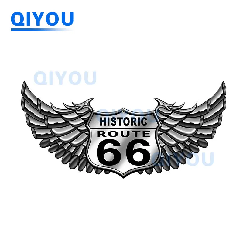 Retro Route 66 Car Stickers Has A Long History of Highway PVC Decal for Laptop Car Body Motorcycle Bumper Exterior Accessories