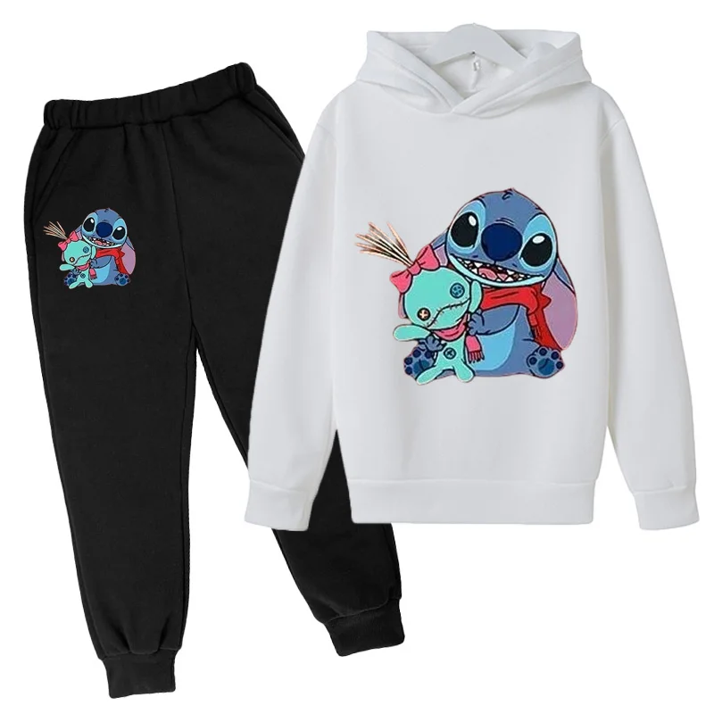 

Kids classic hot selling hooded sweatshirt set for boys and girls casual sports anime 2-12 years old kids printed anime toppants