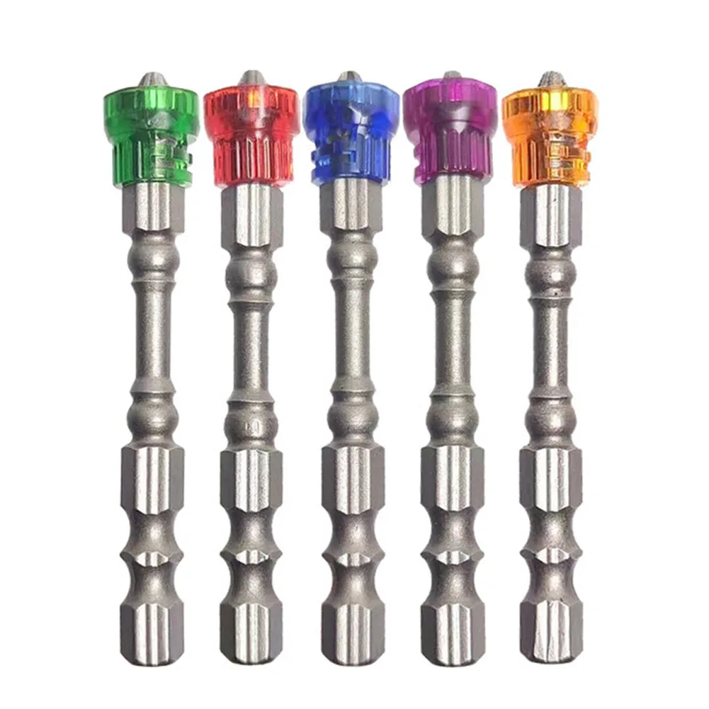 1pc PH2 Magnetic Screwdriver Bit Cross-head 1/4 Inch Hex Shank Screwdriver Holder Ring Electric Screwdriver Power Tool 65mm