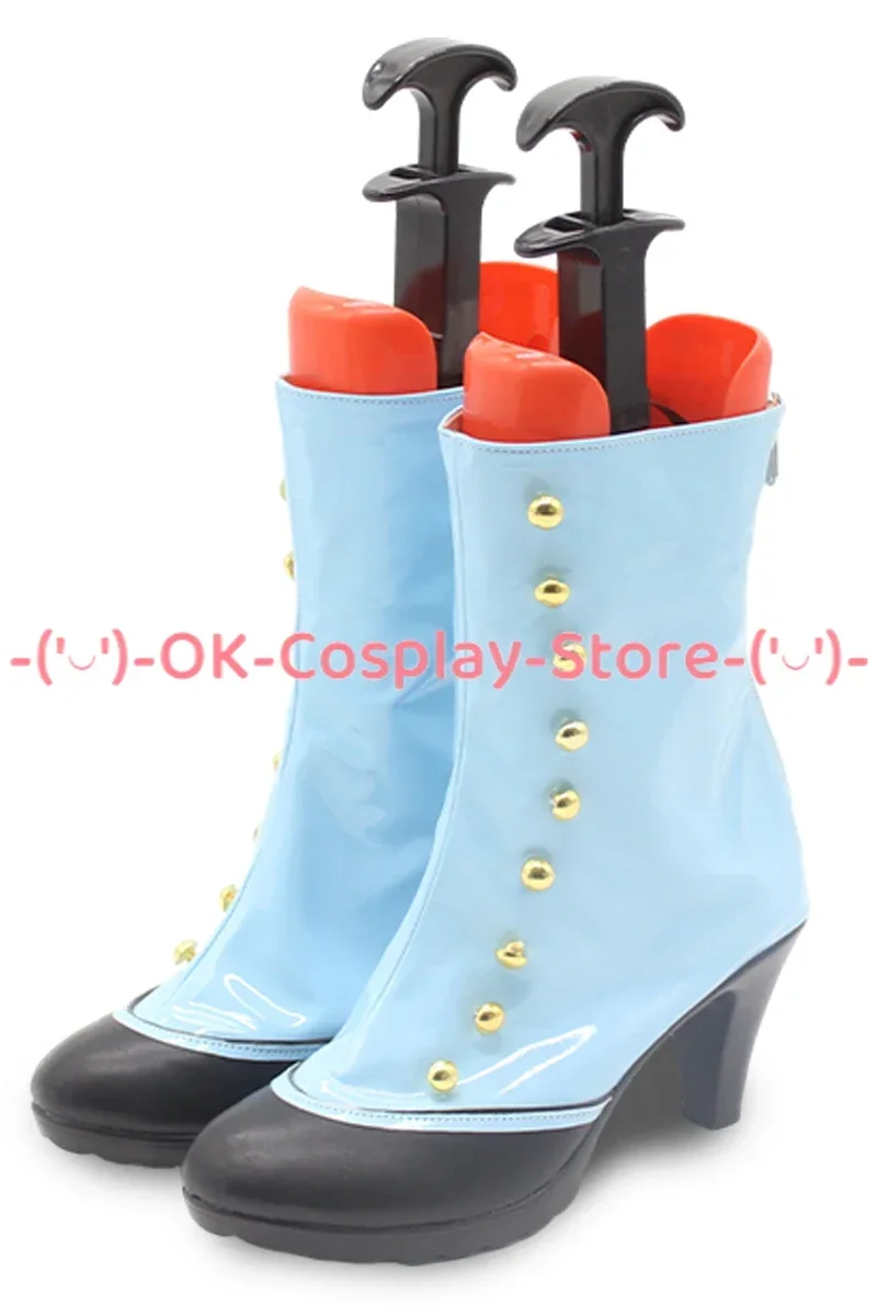 [حسب الطلب] أحذية Project Sekai الملونة للمسرح Luka التأثيرية أزياء لعب الأدوار الدعامة لحفلات الهالوين كرنفال PU أحذية جلدية