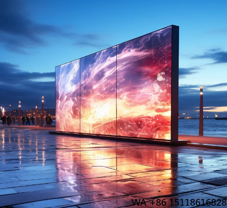 Eco-Friendly Outdoor LED Display Low Power Consumption Smart Interactive Function Outdoor Advertising Led Screen