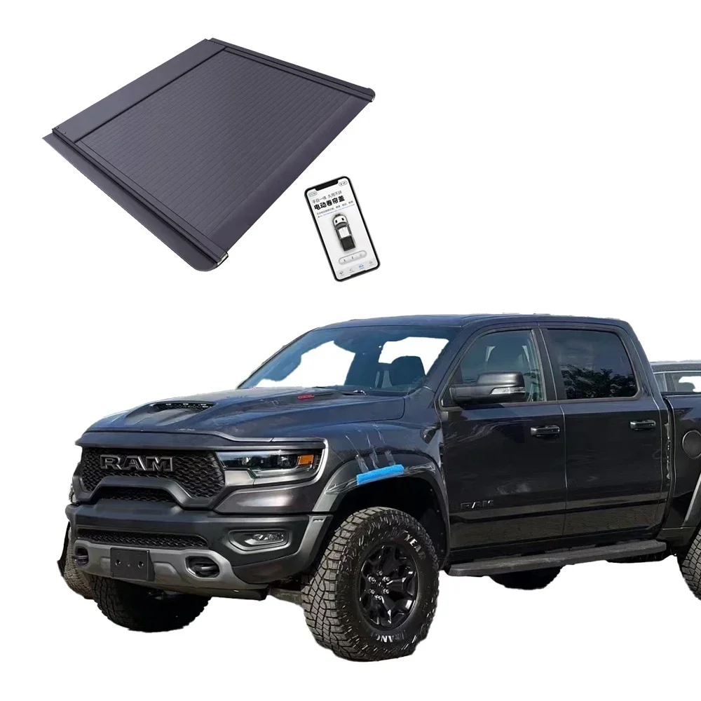 

Ram app control high quality Electric Tonneau Cover Waterproof Design Aluminium alloy Security Lock System For Dodge Ram1500