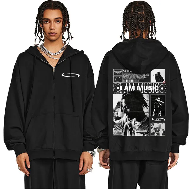 Rapper Playboi Carti I Am Music Opium Zipper Hoodie Men Women Hip
