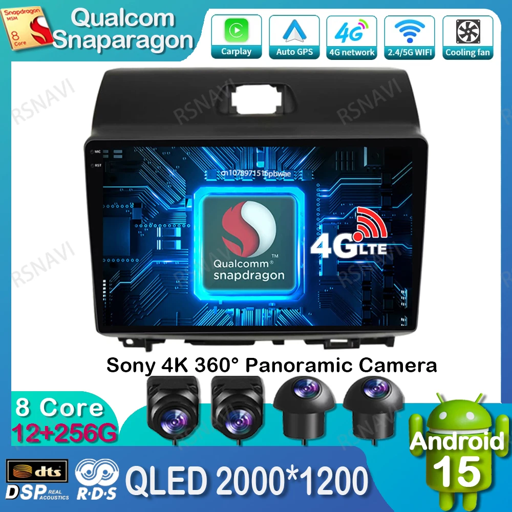 

Android 15 Car Radio For KIA Ray 2011 - 2017 Viedo Player 4G LTE Stereo Wireless Carplay Auto Autoradio Navigation DSP Qualcomm