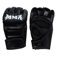 Professional Boxing Training Gloves Half Finger Leather Cushion for Adult Sanda Boxing UFC Training Sandbag Knuckles 3