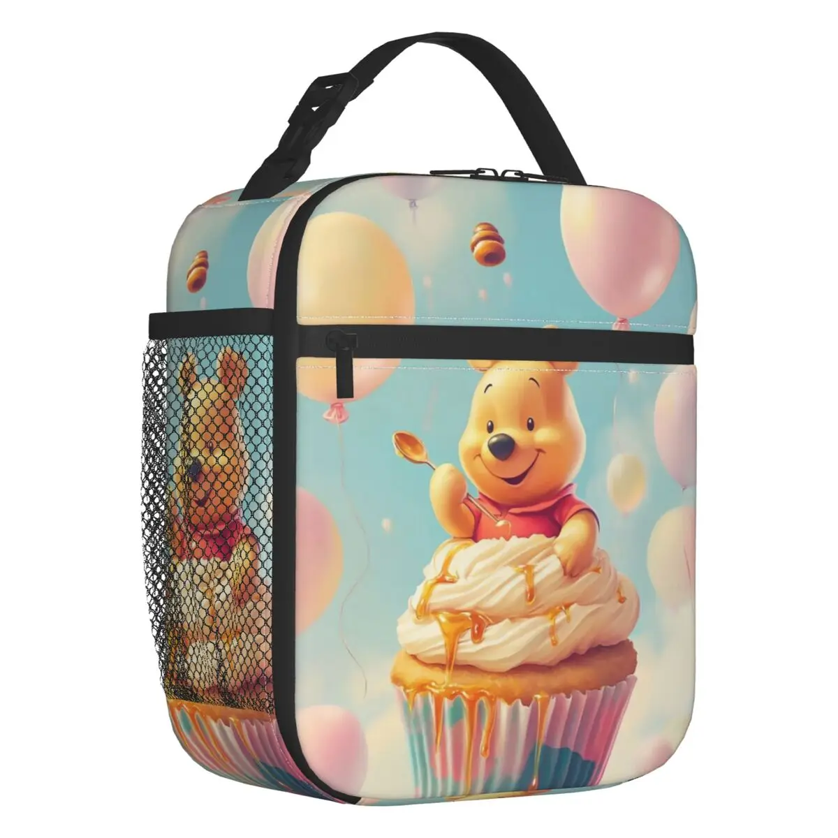 

Custom Winnie Pooh Resuable Lunch Box Multifunction Animal Classical Printing Cooler Thermal Food Insulated Lunch Bag Office