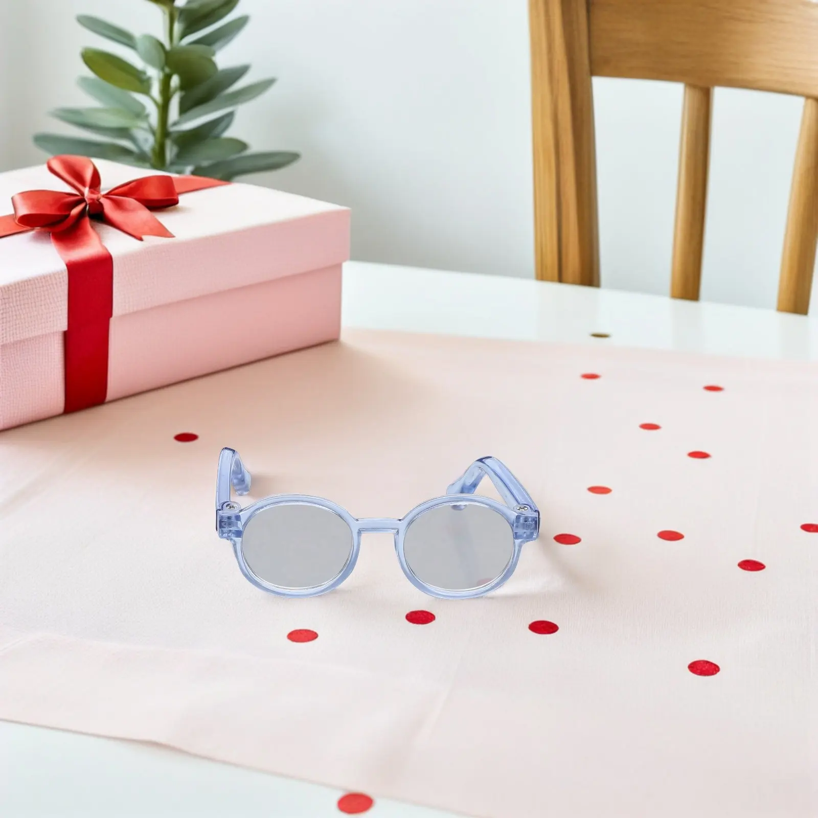 

5 шт., миниатюрные круглые очки с прозрачными линзами, мини-аксессуары для очков, аксессуары для косплея, костюм, поделки, реквизит для фотосъемки домашних животных