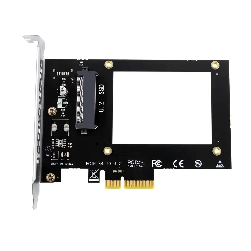 Adaptador U.2 a PCIE X4 Riser PCI-E a U.2 SSD tarjeta de conversión de disco duro 4000 MB/S PCI Express Gen3.0 4X 8X 16X ranura placa Universal