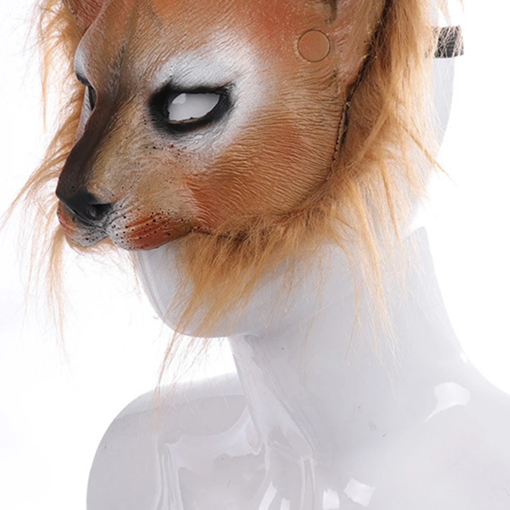 

Leopard Mask Half Masks Halloween Cosplay Party Costume Accessory Scary Leopard Design PU Material Comfortable Safe Gift