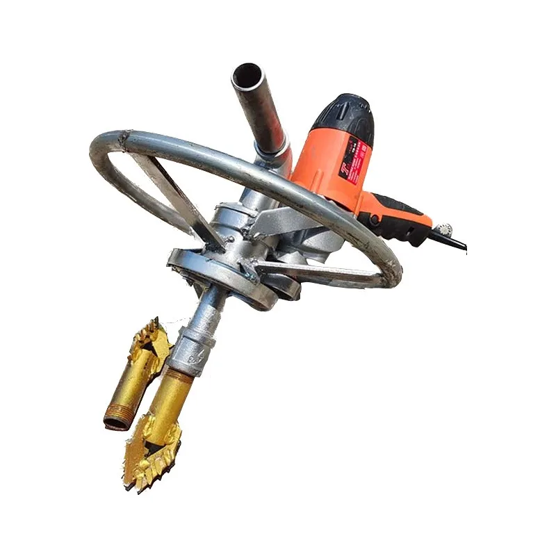 

Household two electric drilling rigs, handheld portable drilling rig