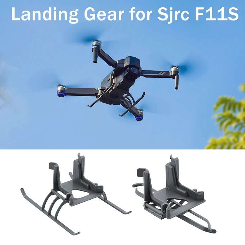 Посадочное шасси для дрона Sjrc F11S, складной удлинитель высоты, протектор для длинных ног, подставка, карданный подвес, защита для Sjrc F11S, аксес...