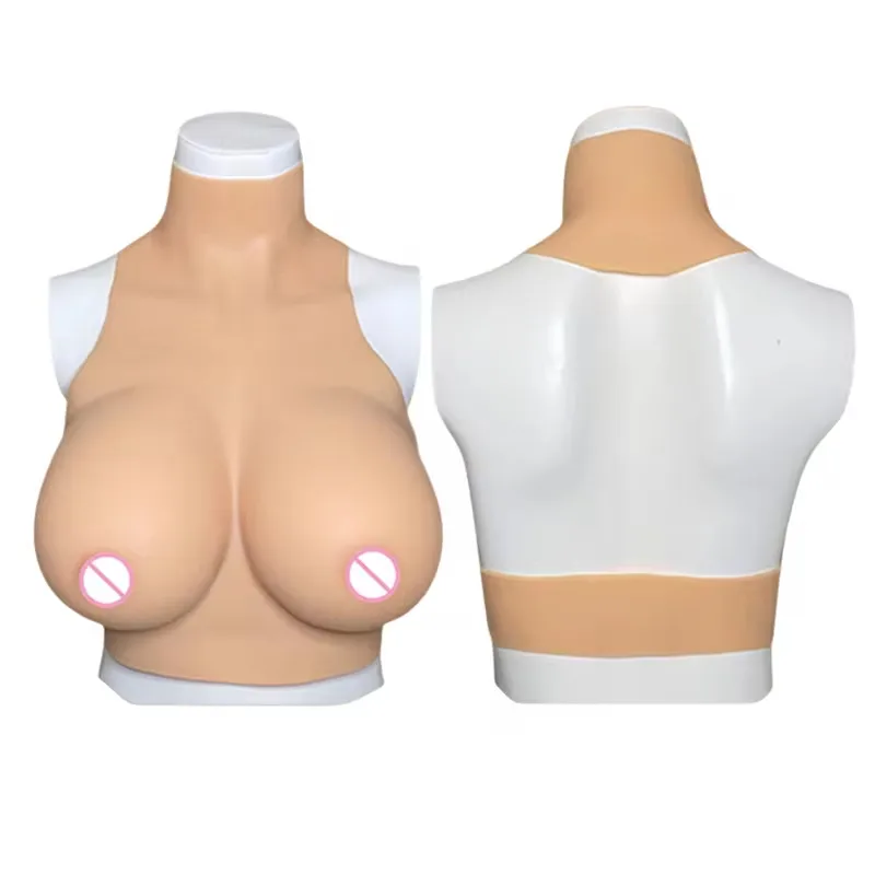 Realistic Silicone Breast Forms Bodysuit Huge False Boobs Tetas Artificial Fake Tits For Crossdresser Cosplay Shemale Drag Queen