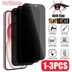 1-3PCS Anti-Spy Glass For iPhone 15 14 13 11 12 Pro Max Mini SE 2020 2022 Privacy Screen Protector for iPhone 14 8 7Plus X XS XR
