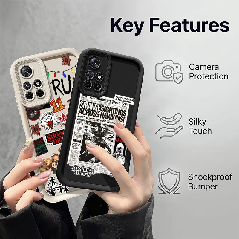 S-Stranger things Shockproof Phone Case For Xiaomi Redmi Note 8 9S 10S 11 Pro Plus 12S 13 Pro+ 14S 15 Pro Plus Cover view 3