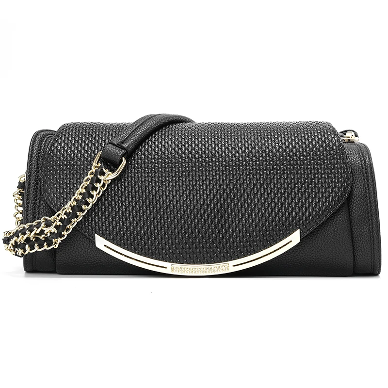 

Women Genuine Leather crossbody bags Soft leather Black Shoulder Bag luxury designers Brand Pillow Bags woman chains Handbag