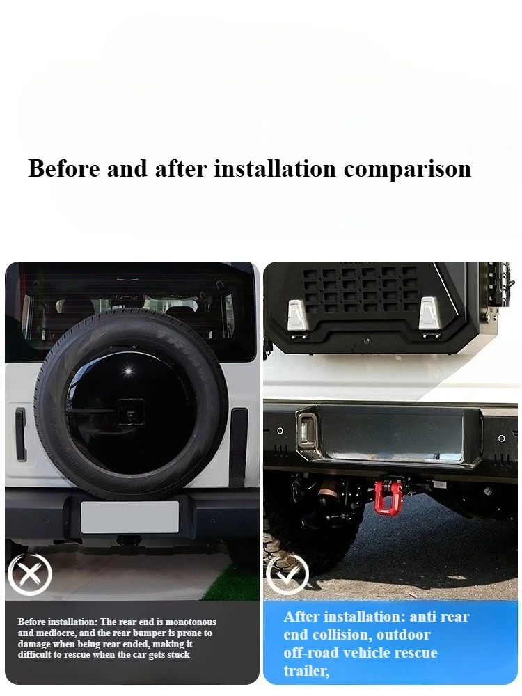 For BAIC BAW BJ 212 T01 tow hook modification off-road vehicle square rogue hook U-shaped tow arm accessories