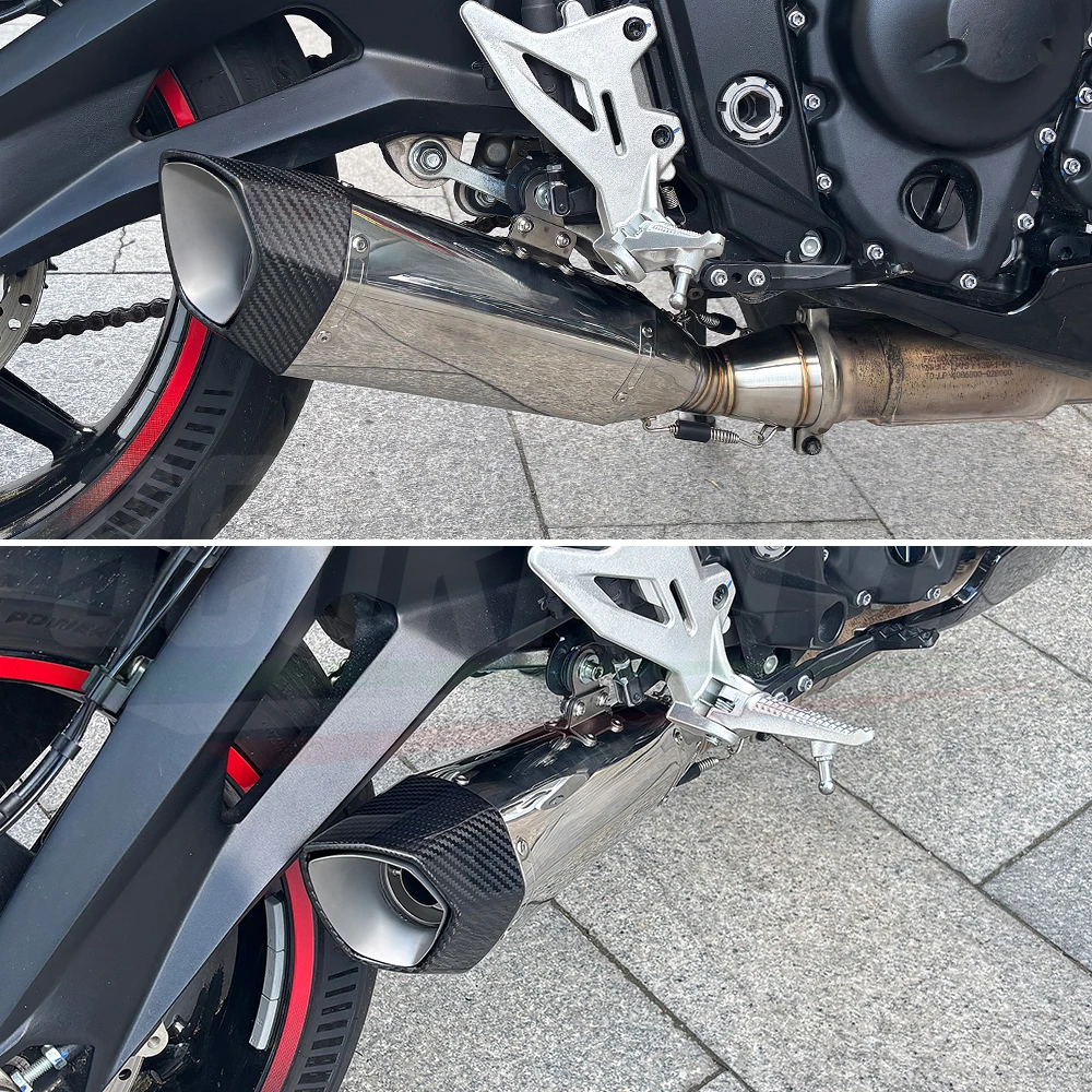 ZONTES 703RR ZT703-RR Motorcycle Slip On Performance Exhaust Mid Section SR5 Tail Pipe Replacement Accessories