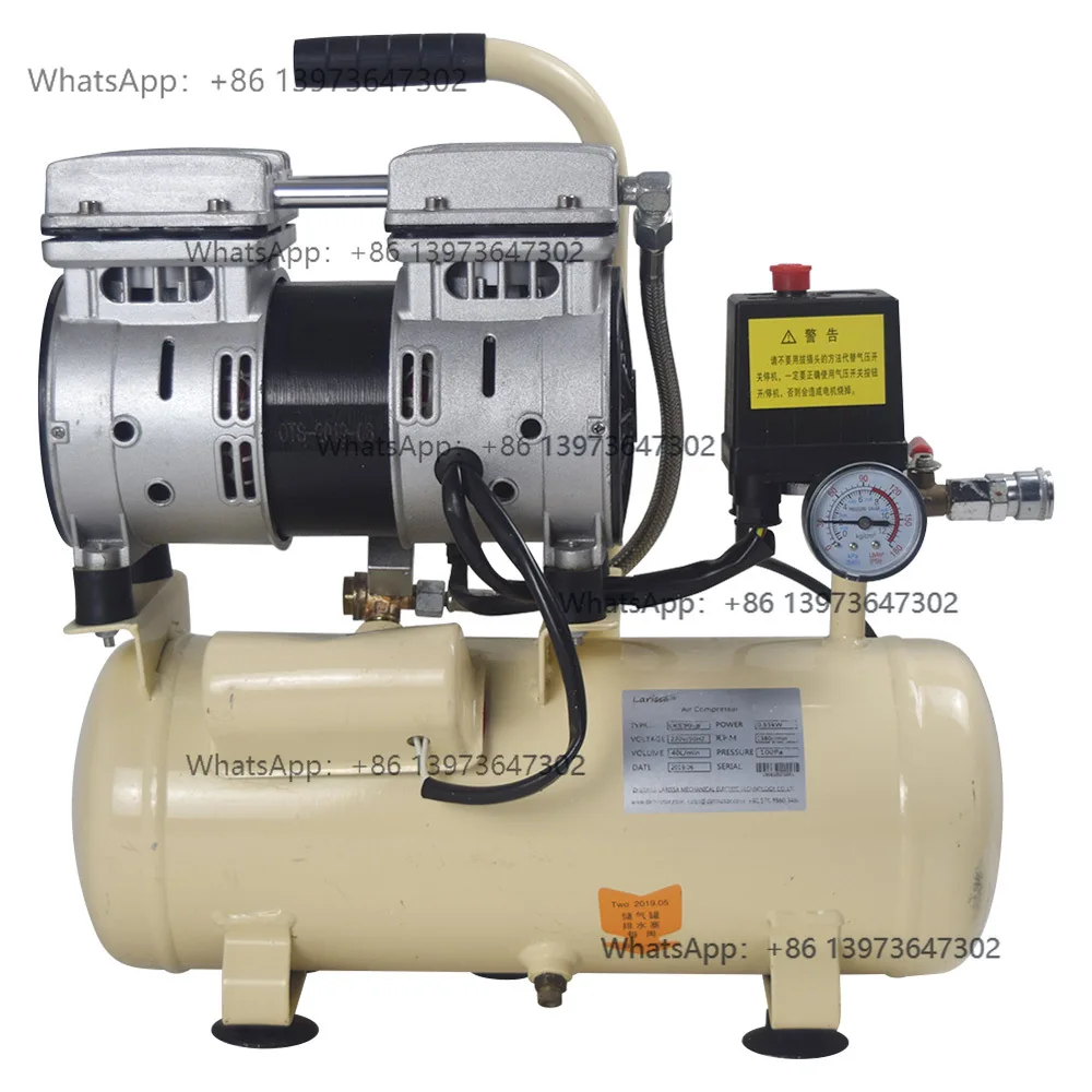 Small Portable Powerful Silent Oil-Free Air Compressor for Car Repair Spray Painting   Extraction Woodworking Construction