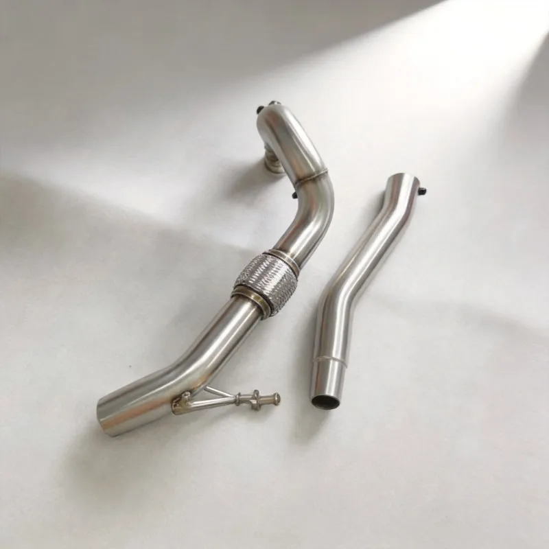 Stainless Steel Exhaust Downpipe For VW Golf VI 2.0 TDI CR 2007-2014 Performance Turbo Down Pipe Mod Parts