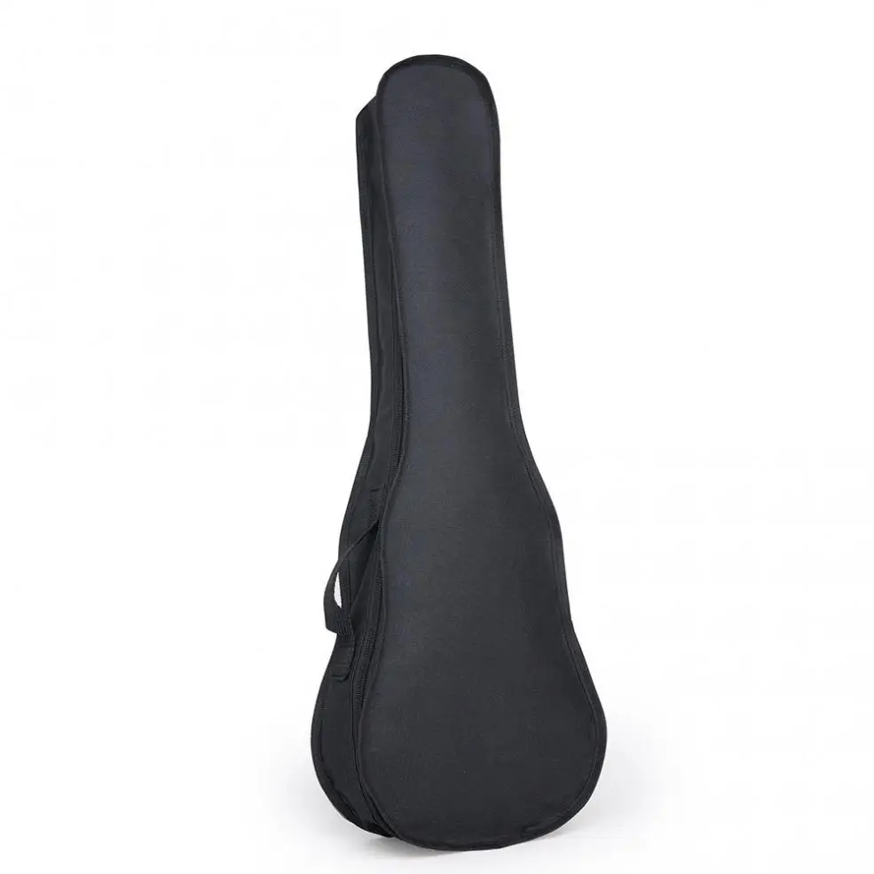 1 Piece 21 / 23 / 26 Inch Black Ukulele Bag Portable Soft Case Monolayer Bag Single Shoulder Backpack Padded