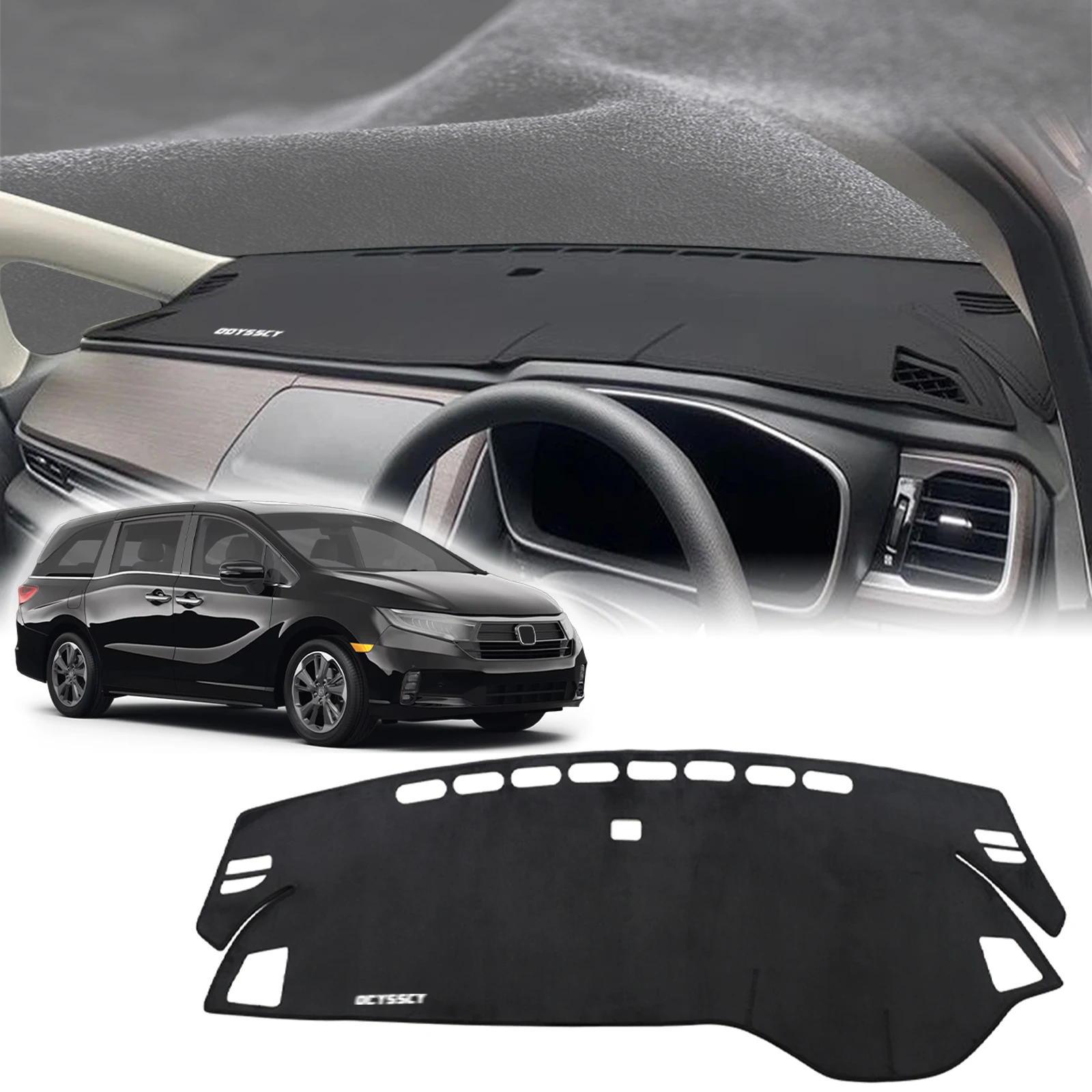 

fit for Honda Odyssey 2022 2021 2023 2024 LOGO Dashmat DashMat Sunshade Dashboard Cover Pad Protective Carpet Car Accessories