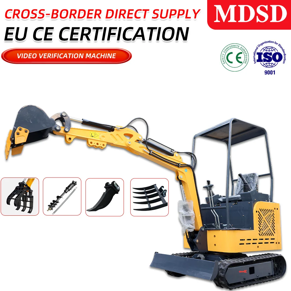 0.8-2톤 미니 굴삭기 CE EPA 유로 5 인증 크롤러 맞춤형 빠른 배송 특별 가격 소형 굴삭기