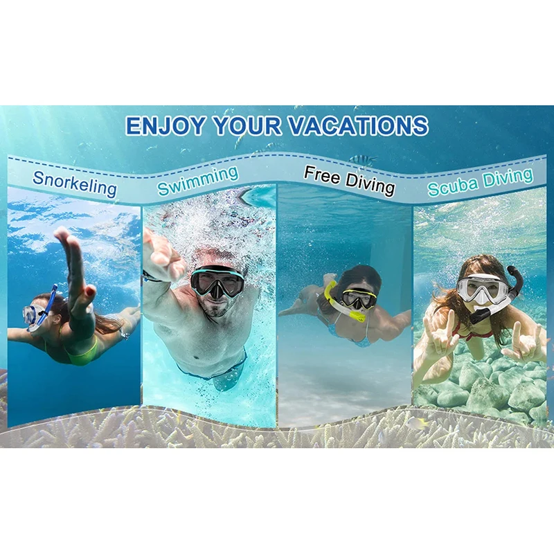 Dry Snorkel Tube Easy Breath Scuba Diving Splash Guard Top Valve Swimming Underwater Equipment For Adults Kids Men Women Youth