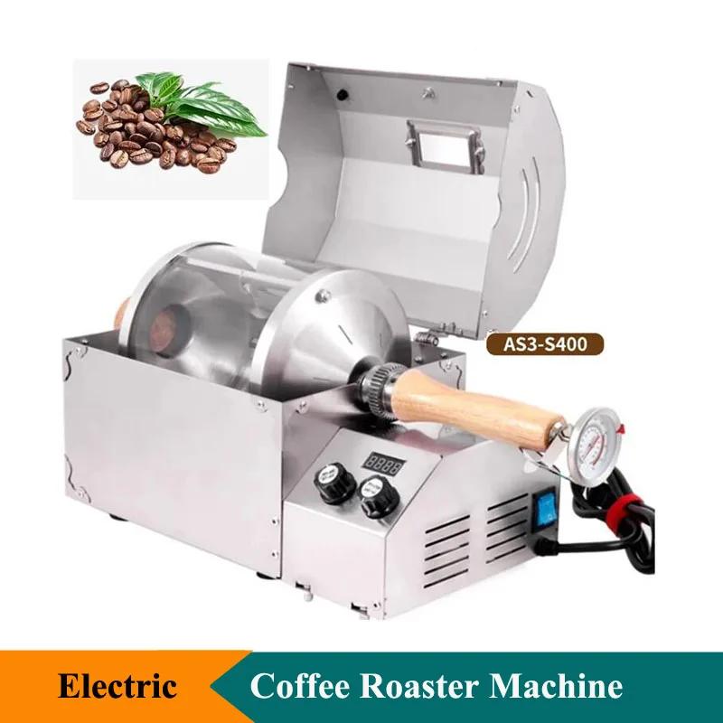 Newly Arrived Small Coffee Roaster Machine Commercial Glass Coffee Beans Roasting Machine 400g Coffee Beans Roaster Machine