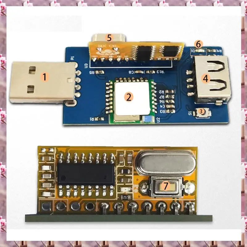 2025 مفتاح USB عن بعد للتحكم في تطبيق الهاتف المحمول/433 متر جهاز تحكم عن بعد 2.4G واي فاي مع وحدة نقل بيانات USB متعددة الوظائف، جهاز تحكم عن بعد