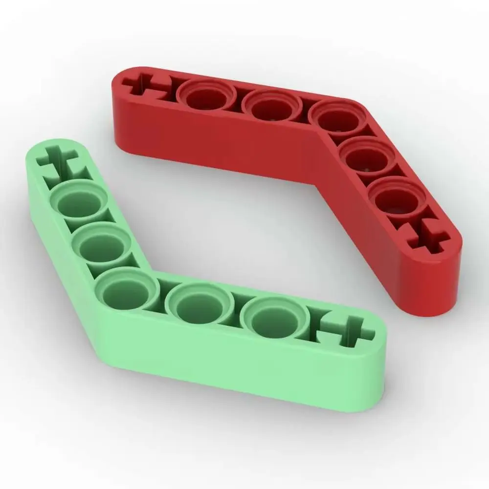 

MOC, 10 шт., общий совместимый разъем 1x7 32348, изогнутые строительные блоки, высокотехнологичная строчка, толстые кирпичи, частицы подъемника, игрушка в подарок