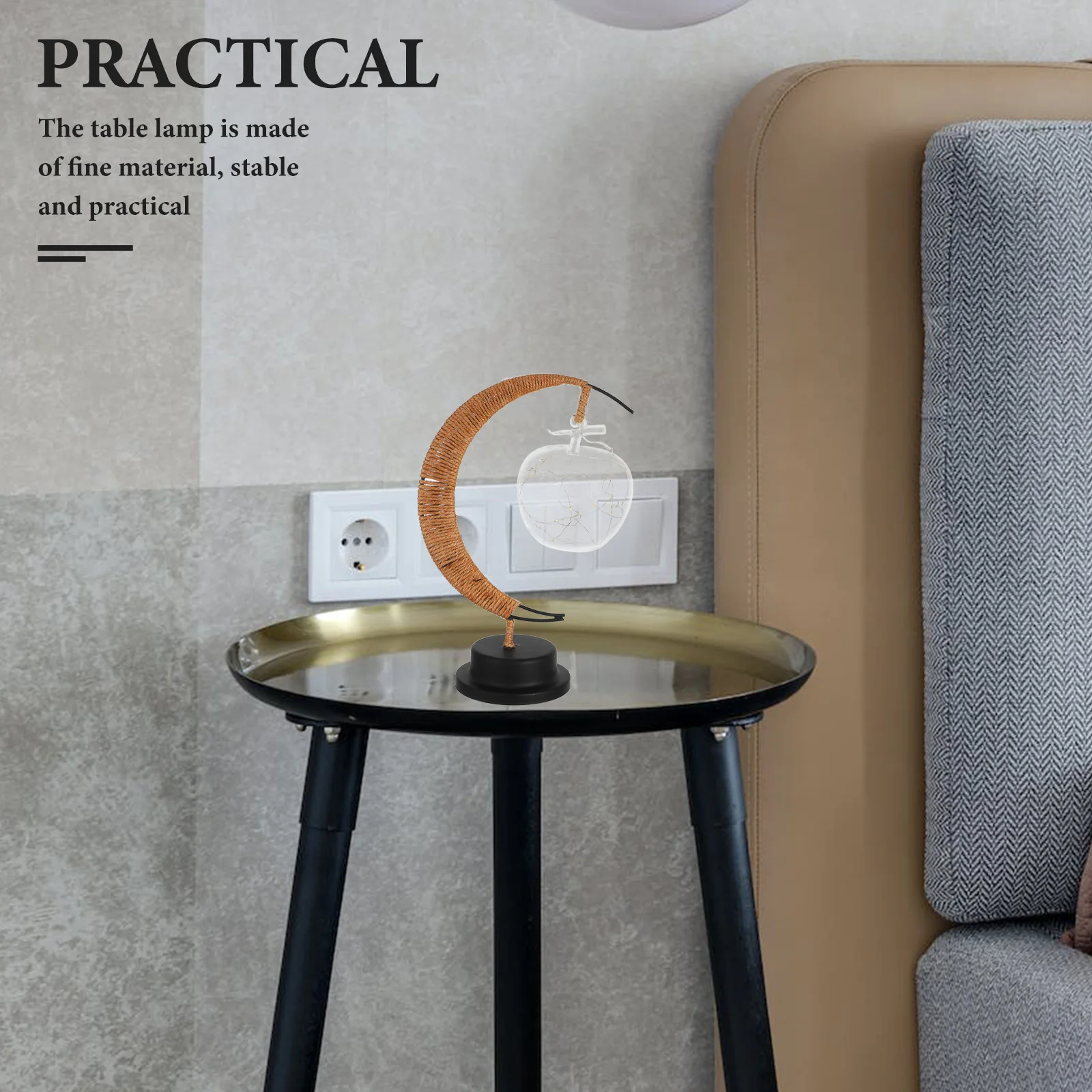 

Unique Moon Shape Lamp Bedside Night Light Decorative Lamp for Room Atmosphere Bedroom Night Light Bedside Lamps