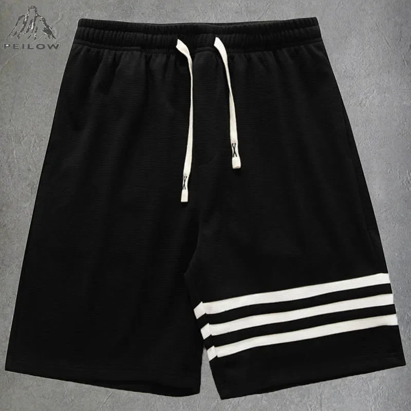 Plus Size 7XL 8XL 9XL Mens Brand Shorts Classics Streetwear Stripe Harajuku Casual Shorts Boys Summer Gym jogging Beach Shorts